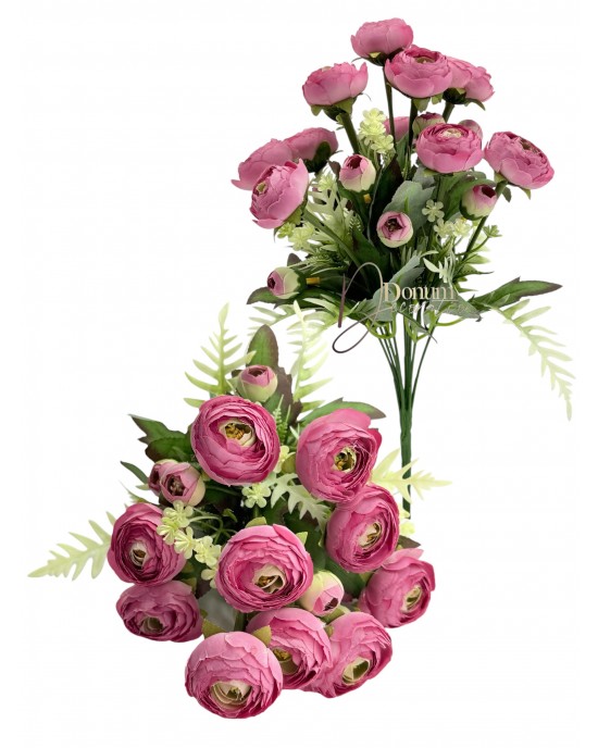 Prémium Boglárkacsokor / 35cm. 10 főszál Élénkamaránt
