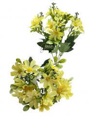 Virágcsokor / 31cm.15 fej- Sárga