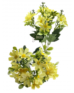Virágcsokor / 31cm.15 fej- Sárga