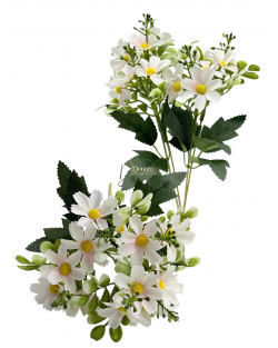 Virágcsokor / 31cm.15 fej- Leheletrózsaszín belső