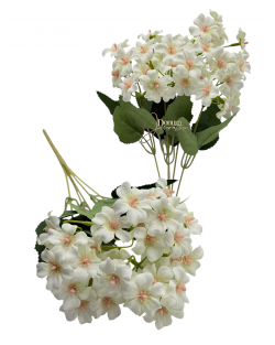 Pasztell virágcsokor / 33cm.35 virágfej Fehér