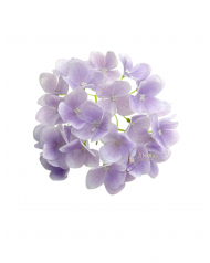 Hortenziaköteg-Erezett szirom / 17cm. Viaszos-Orgonalila
