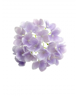 Hortenziaköteg-Erezett szirom / 17cm. Viaszos-Orgonalila