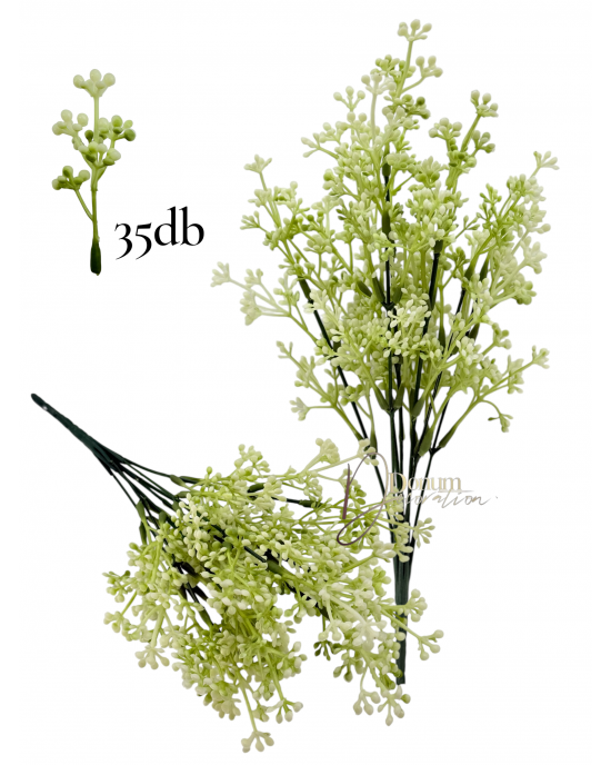 Bogyós csokor / 33cm. Fehér