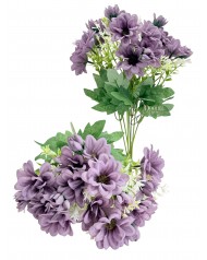 Nagyméretű virágcsokor / 40cm. 7 főszál Padlizsán