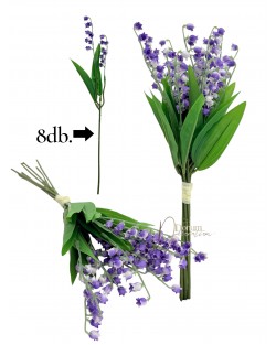 Gyöngyvirág köteg / 34cm. 8szál Lila antik