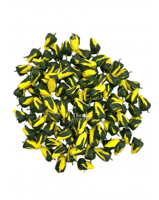 Rózsafej / 4cm.x2.5cm 100 db. Sárga