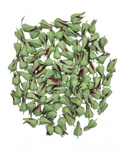 Rózsafej / 3x2cm. 100 db. Sötétpiros