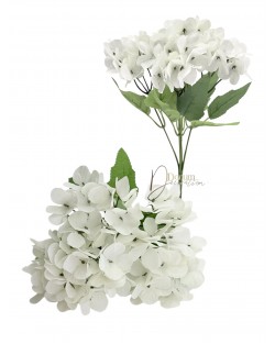 Pasztell hortenziacsokor / 28cm. Fehér