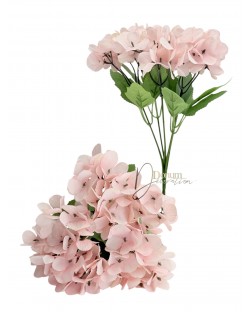 Pasztell hortenziacsokor / 28cm. Halványrózsaszín