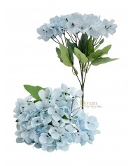 Pasztell hortenziacsokor / 28cm. Halványkék