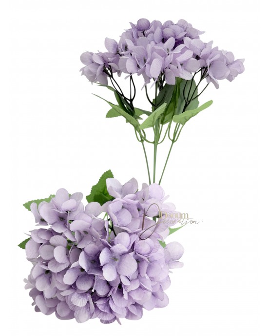 Pasztell hortenziacsokor / 28cm. Halvány orgonalila Pasztell hortenziacsokor / 28cm. Halvány orgonalila