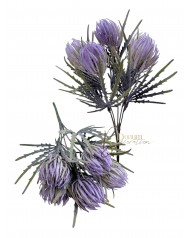 Bársonyporos protea csokor / 30cm. Pasztell lila 