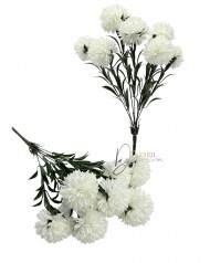 Krizantémcsokor / 40cm. 7 főszál Törtfehér 