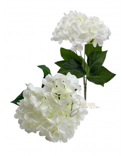 Nagyméretű viaszos hortenziacsokor / 43cm.