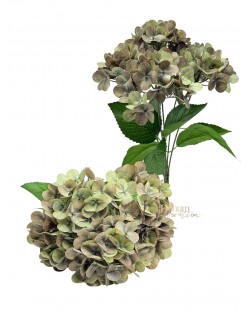 Nagyméretű viaszos hortenziacsokor / 43cm.