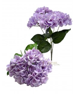 Nagyméretű viaszos hortenziacsokor / 43cm.