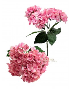 Nagyméretű viaszos hortenziacsokor / 43cm.