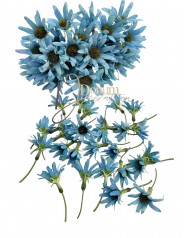 Virágfej szett 6cm.-es szárral / 30db.