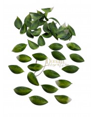 Kiegészítő levél / 50db. 4cm. Zöld-zúzmarás