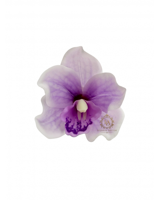 Orchidea fej-gumírozott  / 10cm. Ibolyalila