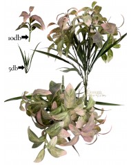 Levélcsokor / 36cm. Rózsaszín