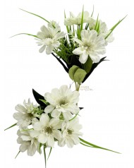 Cirmos virágcsokor / 30cm. Fehér