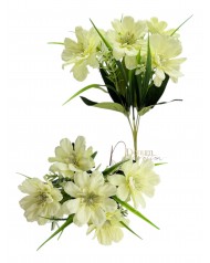 Cirmos virágcsokor / 30cm. Pasztellsárga