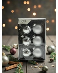 Üveg gömbszett / 6db. 7cm.