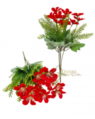 Lángvirág csokor / 34cm.-5 főszál Piros