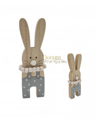 Nyakláncos fa nyuszi / 15cm.