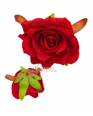 Rózsafej / 9cm. Piros 