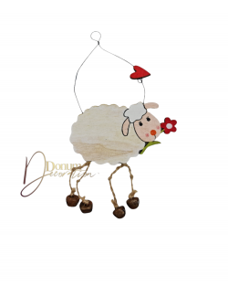 Bárány ajtódísz/ Függő dekor-20cm.