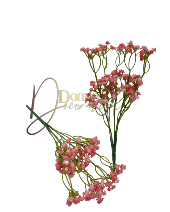 Gumi Gypsophila csokor / 29cm. Pasztellrózsaszín 