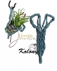 Makramé növénytartó-KOLONY 25cm.