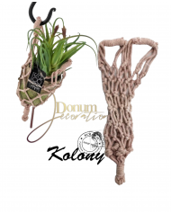 Makramé növénytartó-KOLONY 25cm.