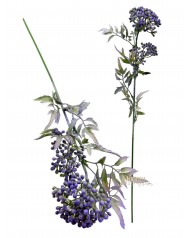 Bogyós gally / 55cm. Pasztell lila