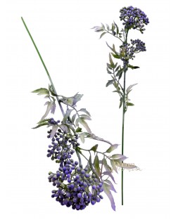 Bogyós gally / 55cm. Pasztell lila