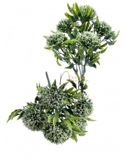 Bogáncs csokor / 31 cm. 5 főszál Fehér zöld keveréke