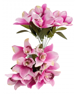 Fényes szirmú orchideacsokor / 37cm. 7 főszál Antikpink Fényes szirmú orchideacsokor / 37cm. 7 főszál Antikpink