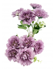 Dáliacsokor / 34cm. 5 főszál Halvány padlizsánlila