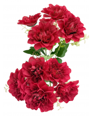 Dáliacsokor / 34cm. 5 főszál Csodás piros