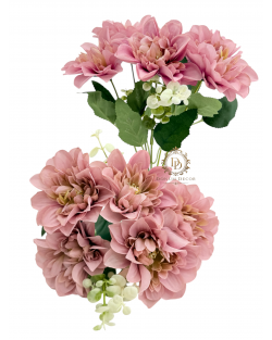 Dáliacsokor / 34cm. 5 főszál Mályvás Dáliacsokor / 34cm. 5 főszál Mályvás