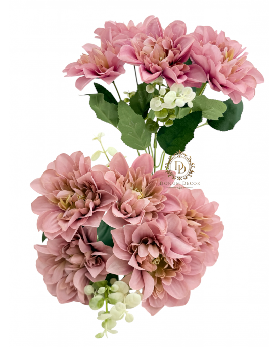 Dáliacsokor / 34cm. 5 főszál Mályvás 