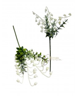 Gyöngyvirág szál / 28cm. 6 mellékág 