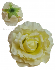 Óriás méretű rózsafej / 20cm.Sárga