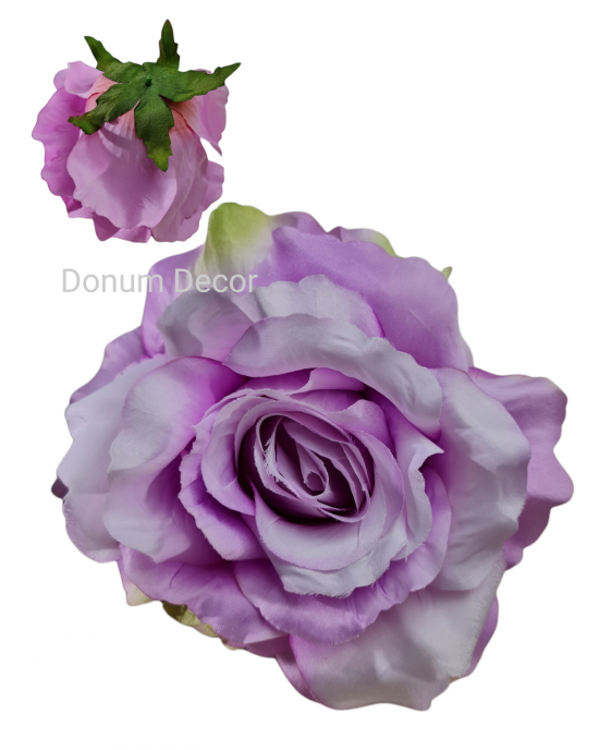Óriás méretű rózsafej / 18cm. Lila