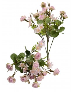 Kisfejű vegyes virágcsokor / 5 főszál 31cm. 20 Fej Lilásrózsaszín fehér keveréke