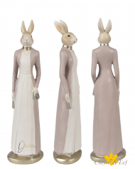 Elegáns Nyuszihölgy / 28cm. Polirezin Clayre-Eef