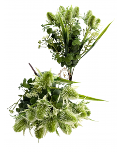 Vegyes Iringócsokor / 34cm. 7 főszál - Zöld Fehér keveréke Vegyes Iringócsokor / 34cm. 7 főszál - Zöld Fehér keveréke
